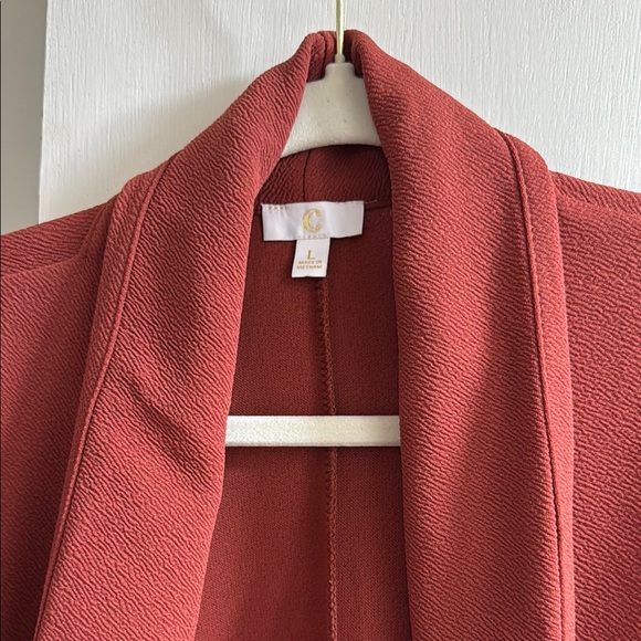 Rust Open Front Cardigan - Picture 3 of 4